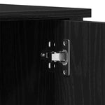 Tv-Skap Svart Eik 100 X 40 X 50 Cm Konstruert Tre