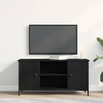 Tv-Skap Svart Eik 100 X 40 X 50 Cm Konstruert Tre