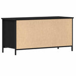 Tv-Skap Svart Eik 100 X 40 X 50 Cm Konstruert Tre