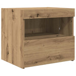 Nattbordskap Artisan Eik 50 X 40 X 45 Cm Konstruert Tre