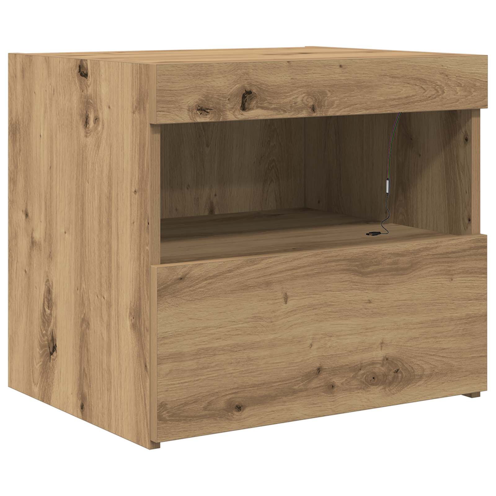 Nattbordskap Artisan Eik 50 X 40 X 45 Cm Konstruert Tre