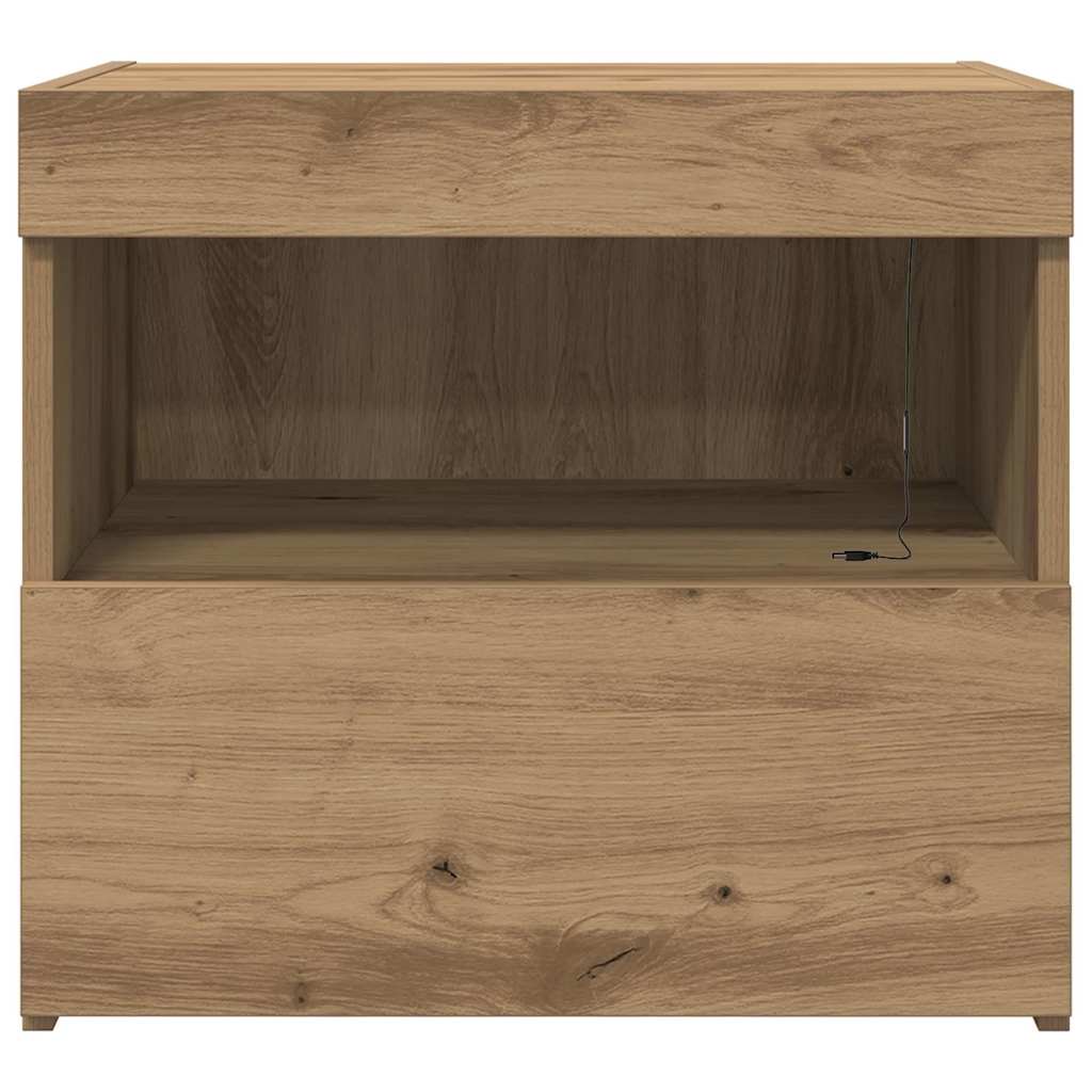 Nattbordskap Artisan Eik 50 X 40 X 45 Cm Konstruert Tre