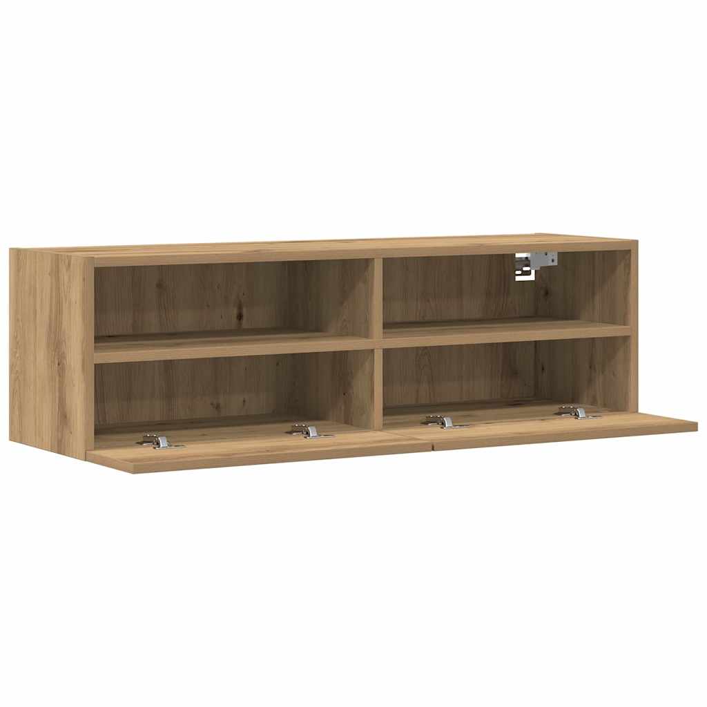 Tv Veggskap Artisan Eik 100 X 30 X 30 Cm Konstruert Tre