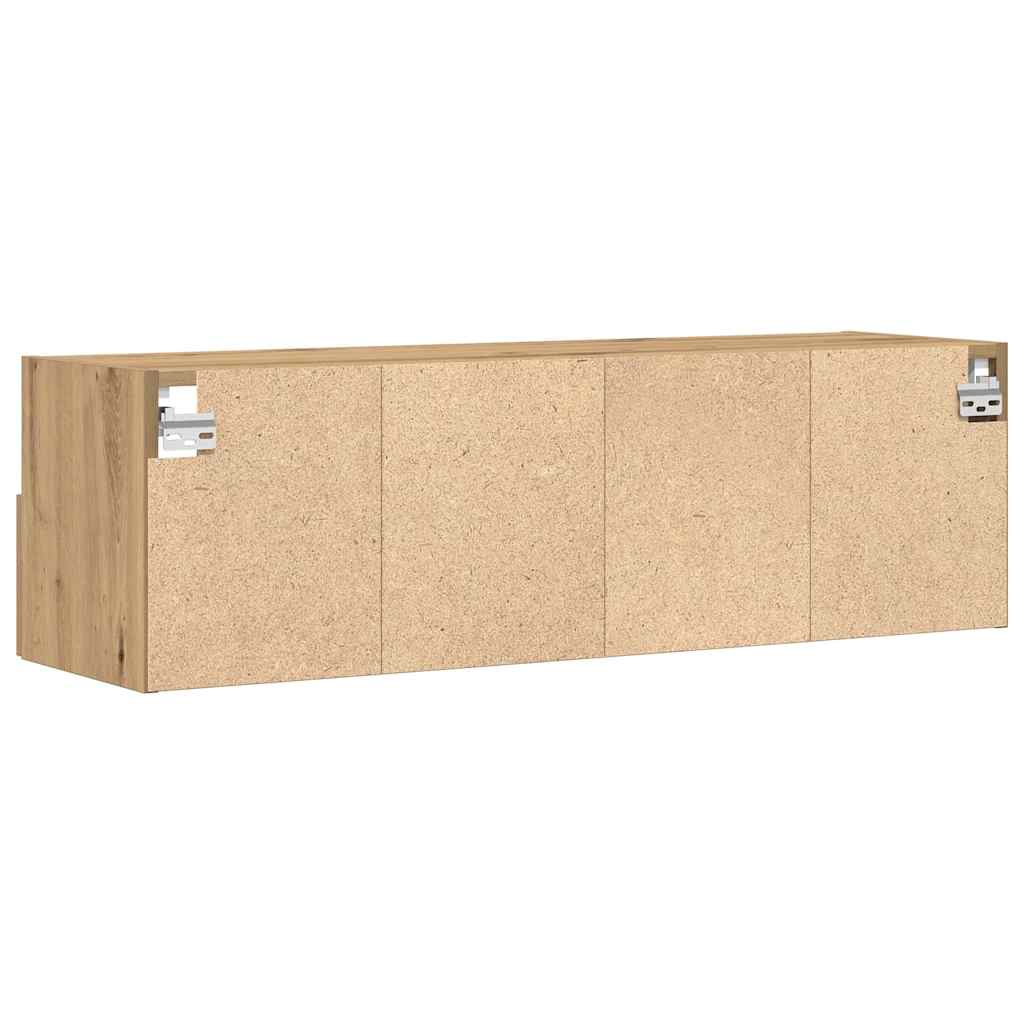 Tv Veggskap Artisan Eik 100 X 30 X 30 Cm Konstruert Tre
