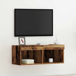 Tv-Benksett Gammelt Tre 80 X 30 X 30 Cm Konstruert Tre