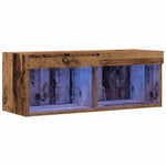 Tv-Benksett Gammelt Tre 80 X 30 X 30 Cm Konstruert Tre