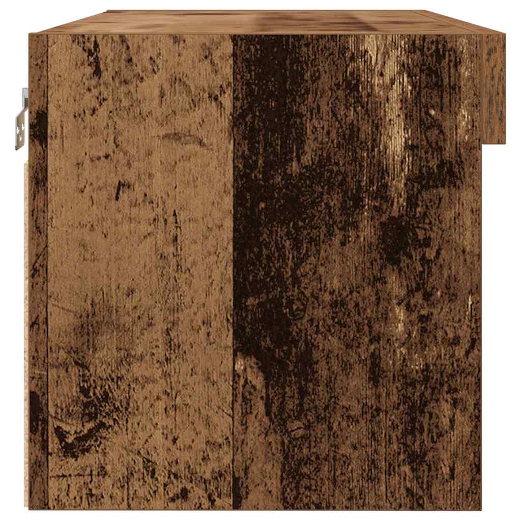Tv-Benksett Gammelt Tre 80 X 30 X 30 Cm Konstruert Tre