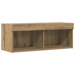 Tv-Benksett Artisan Eik 80 X 30 X 30 Cm Konstruert Tre