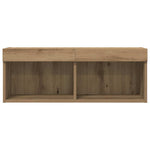 Tv-Benksett Artisan Eik 80 X 30 X 30 Cm Konstruert Tre