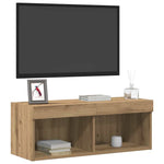 Tv-Benksett Artisan Eik 80 X 30 X 30 Cm Konstruert Tre