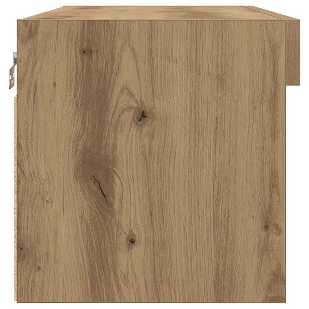Tv-Benksett Artisan Eik 80 X 30 X 30 Cm Konstruert Tre
