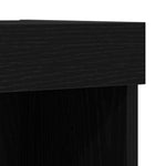 Tv-Benksett Svart Eik 80 X 30 X 30 Cm Konstruert Tre