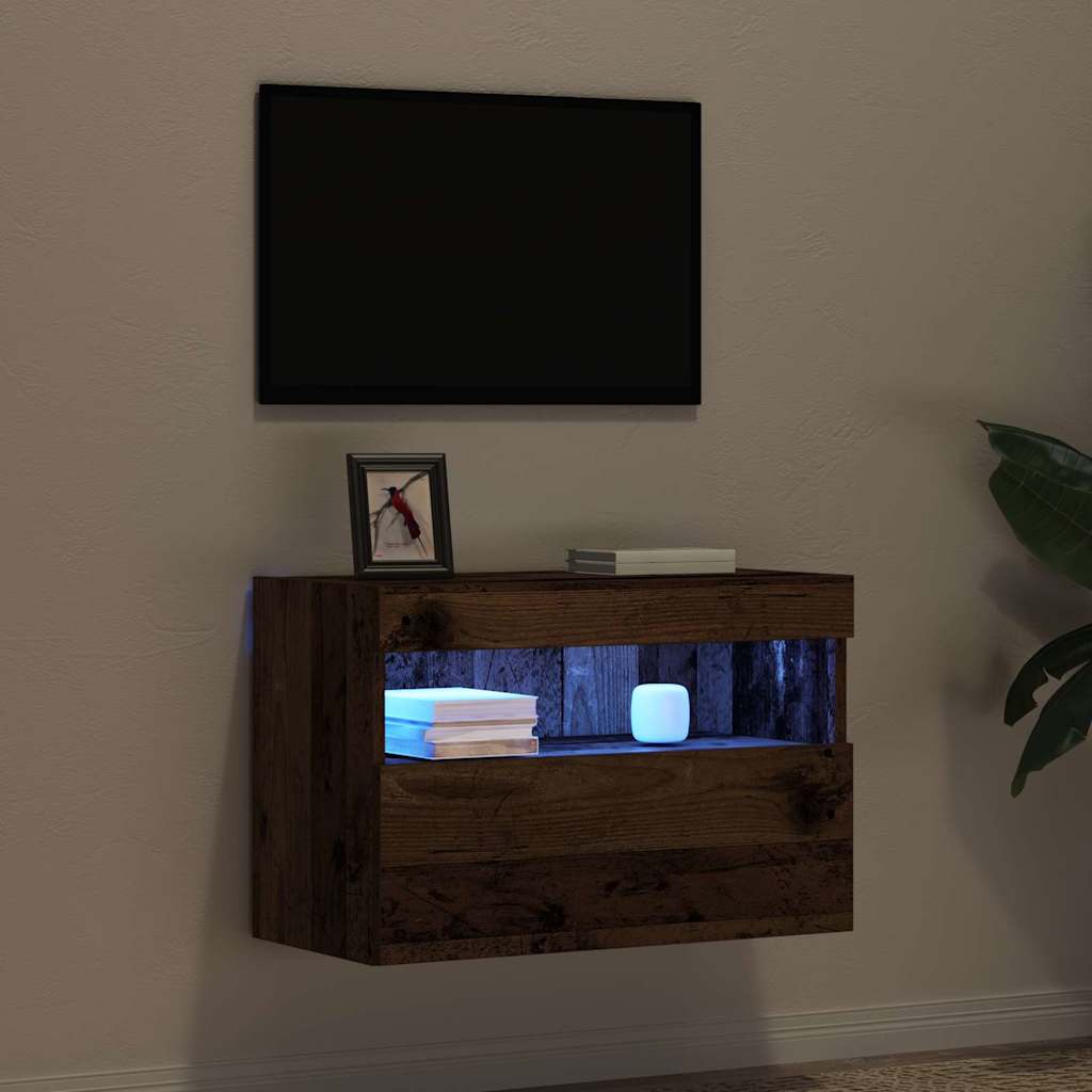 Tv Veggskap Gammelt Tre 60 X 30 X 40 Cm Konstruert Tre