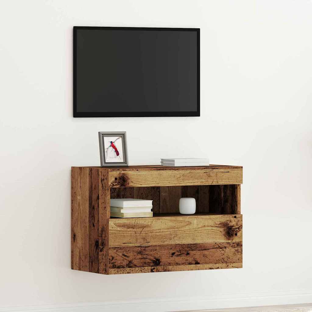 Tv Veggskap Gammelt Tre 60 X 30 X 40 Cm Konstruert Tre