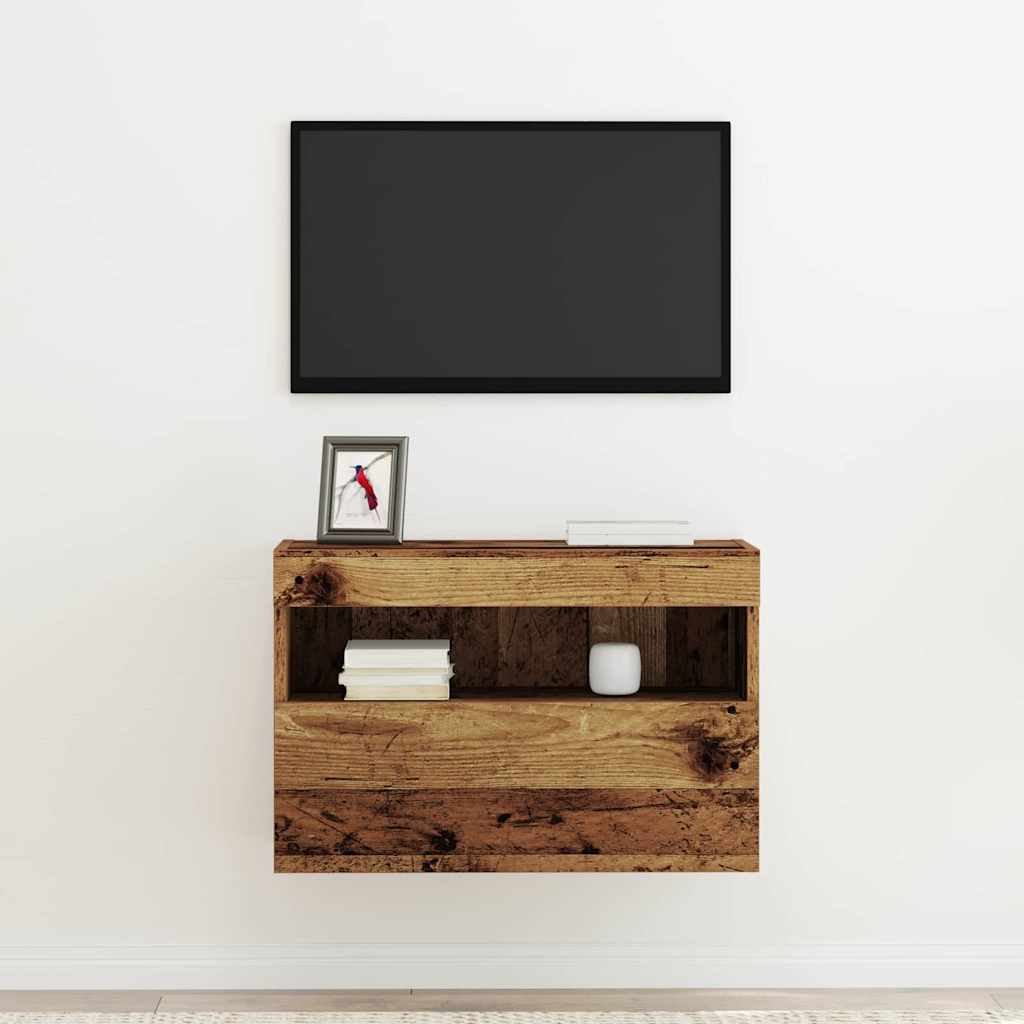Tv Veggskap Gammelt Tre 60 X 30 X 40 Cm Konstruert Tre
