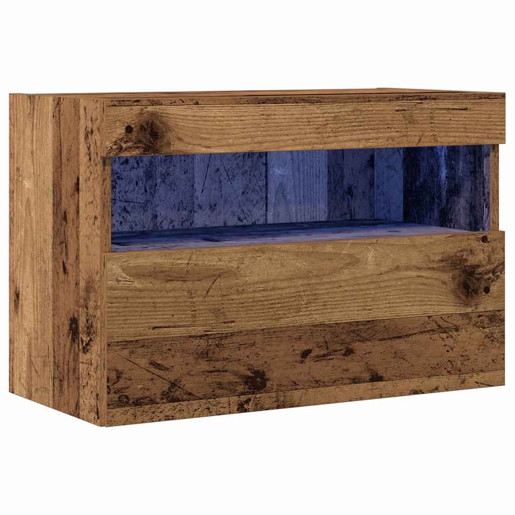 Tv Veggskap Gammelt Tre 60 X 30 X 40 Cm Konstruert Tre