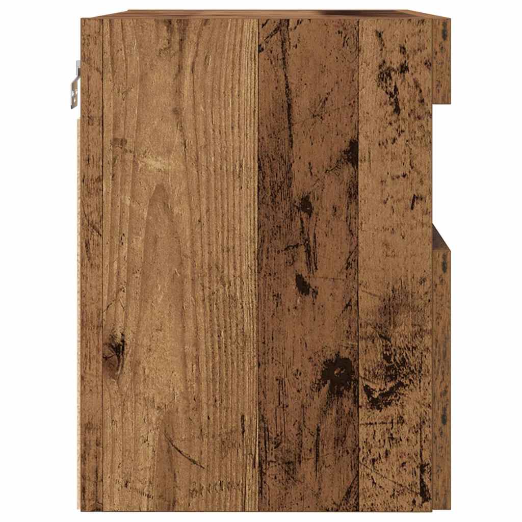 Tv Veggskap 2 Pcs Gammelt Tre 60 X 30 X 40 Cm Konstruert Tre