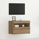 Tv Veggskap Artisan Eik 60 X 30 X 40 Cm Konstruert Tre