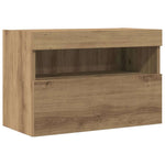 Tv Veggskap Artisan Eik 60 X 30 X 40 Cm Konstruert Tre