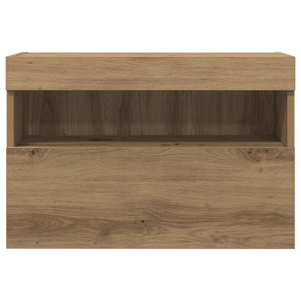 Tv Veggskap Artisan Eik 60 X 30 X 40 Cm Konstruert Tre