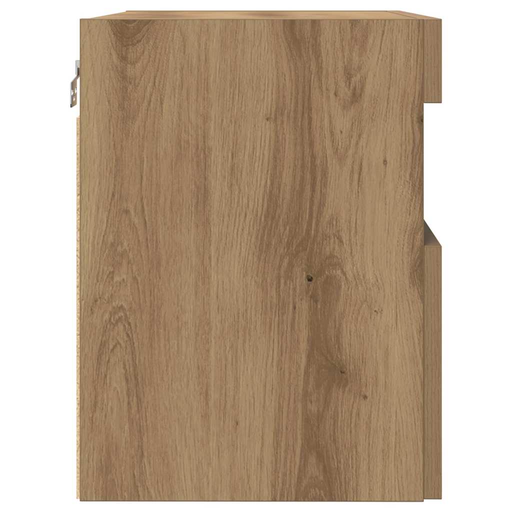 Tv Veggskap Artisan Eik 60 X 30 X 40 Cm Konstruert Tre