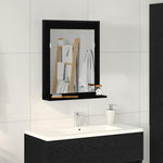 Speil Svart Eik 50 X 12 X 60 Cm Glass Og Konstruert Tre