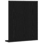 Speil Svart Eik 50 X 12 X 60 Cm Glass Og Konstruert Tre