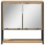 Speilskap Med Hylle Artisan Eik 60 X 16 X 60 Cm Konstruert Tre