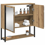 Speilskap Med Hylle Artisan Eik 60 X 16 X 60 Cm Konstruert Tre