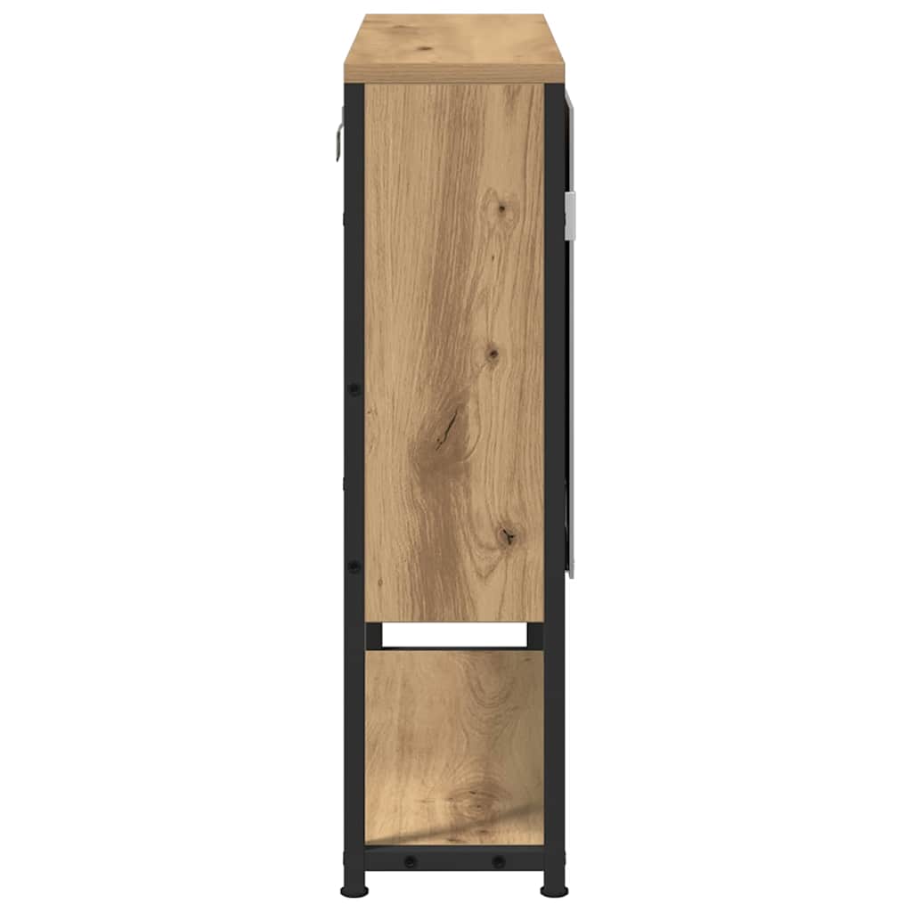 Speilskap Med Hylle Artisan Eik 60 X 16 X 60 Cm Konstruert Tre