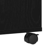 Skiverstativ Svart Eik 41 X 32 X 34,5 Cm Konstruert Tre