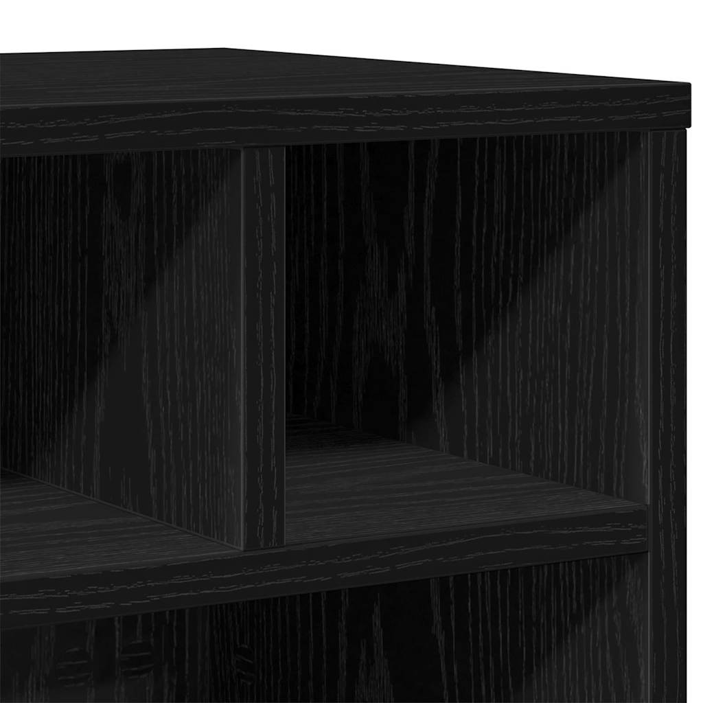 Skiverstativ Svart Eik 41 X 32 X 34,5 Cm Konstruert Tre
