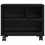 Skiverstativ Svart Eik 41 X 32 X 34,5 Cm Konstruert Tre