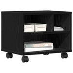 Skiverstativ Svart Eik 41 X 32 X 34,5 Cm Konstruert Tre