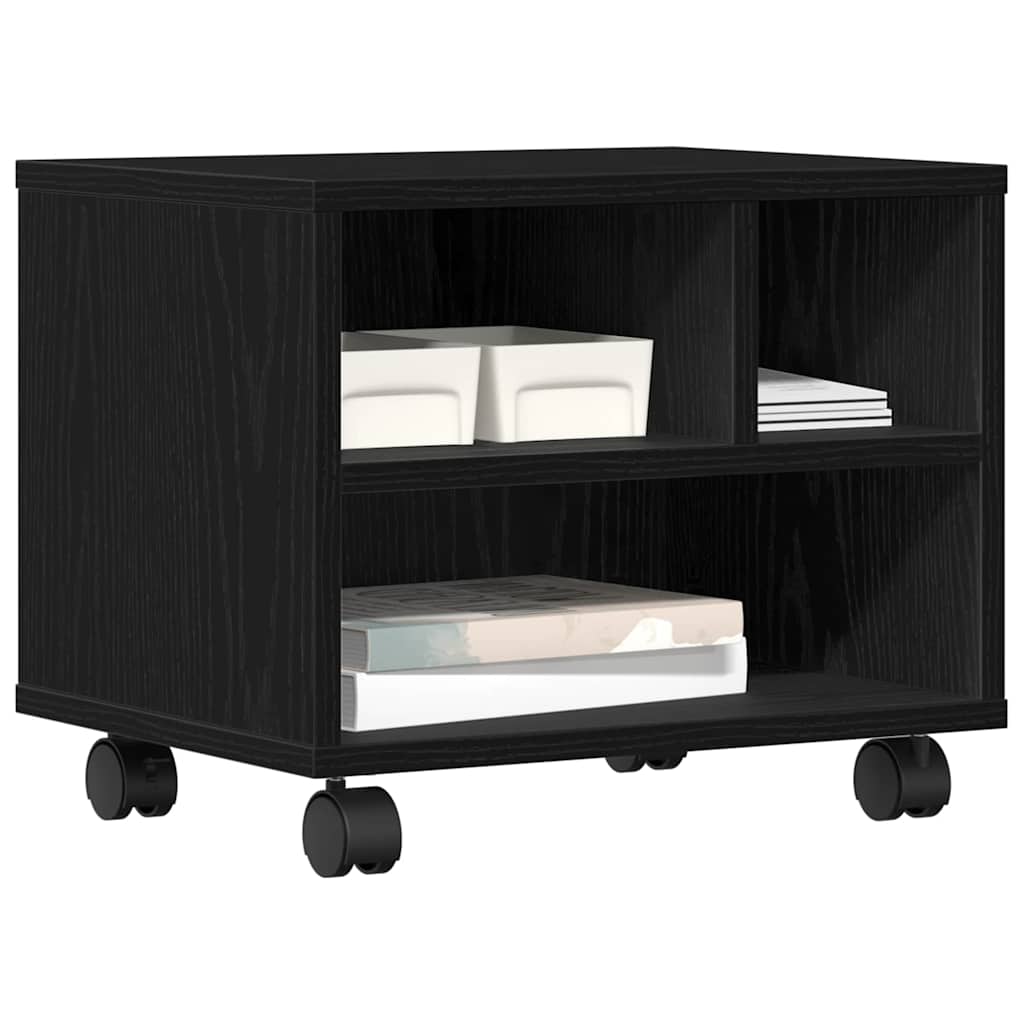 Skiverstativ Svart Eik 41 X 32 X 34,5 Cm Konstruert Tre