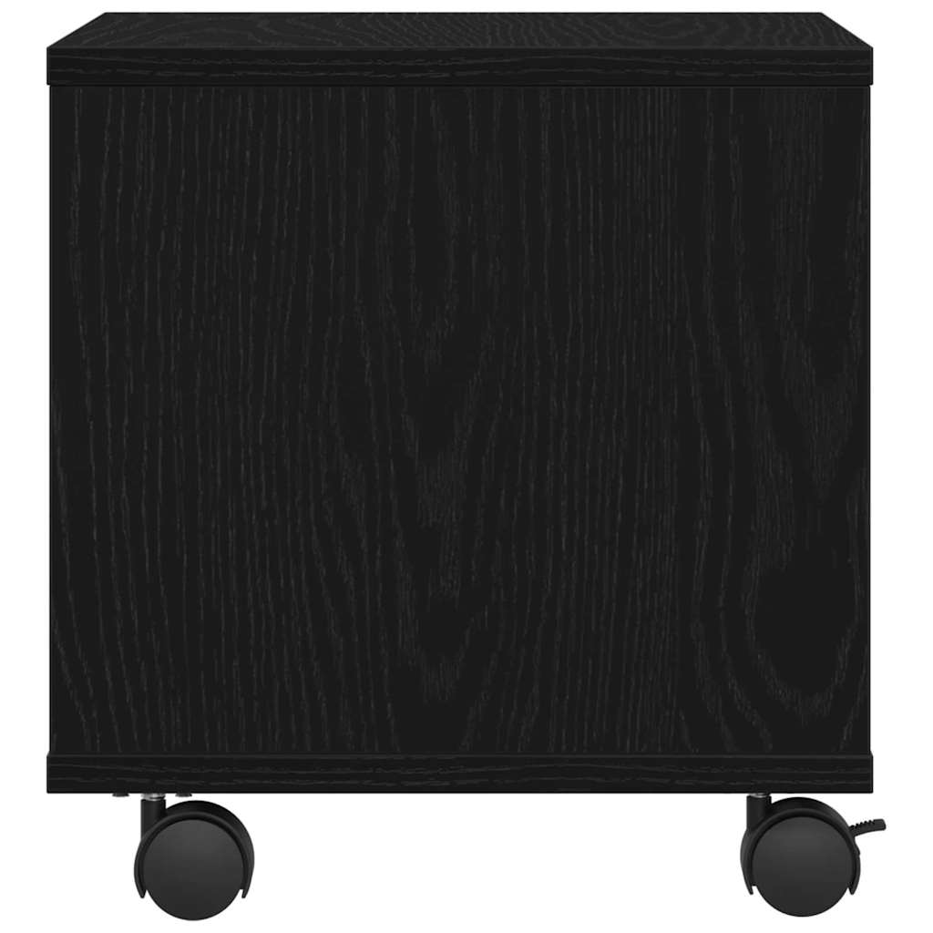 Skiverstativ Svart Eik 41 X 32 X 34,5 Cm Konstruert Tre