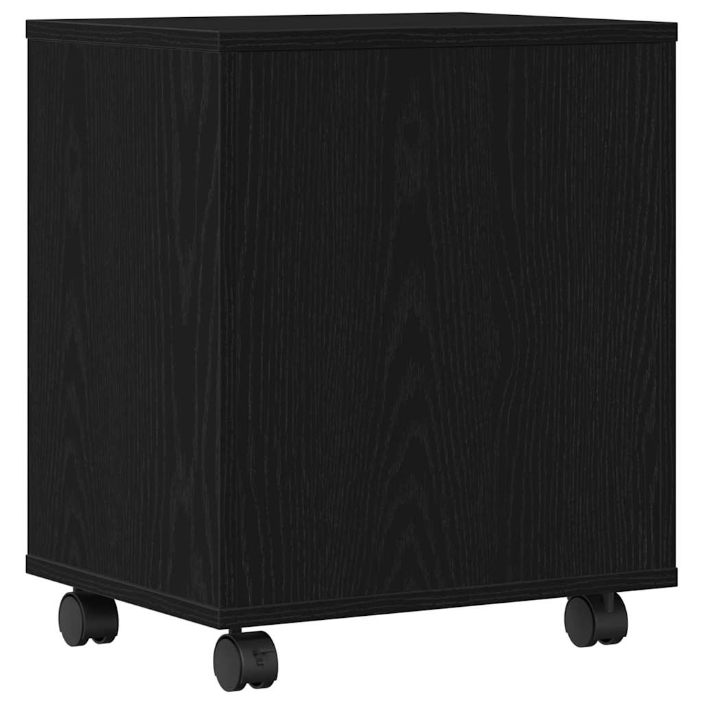 Skiverstativ Svart Eik 41 X 32 X 48 Cm Konstruert Tre