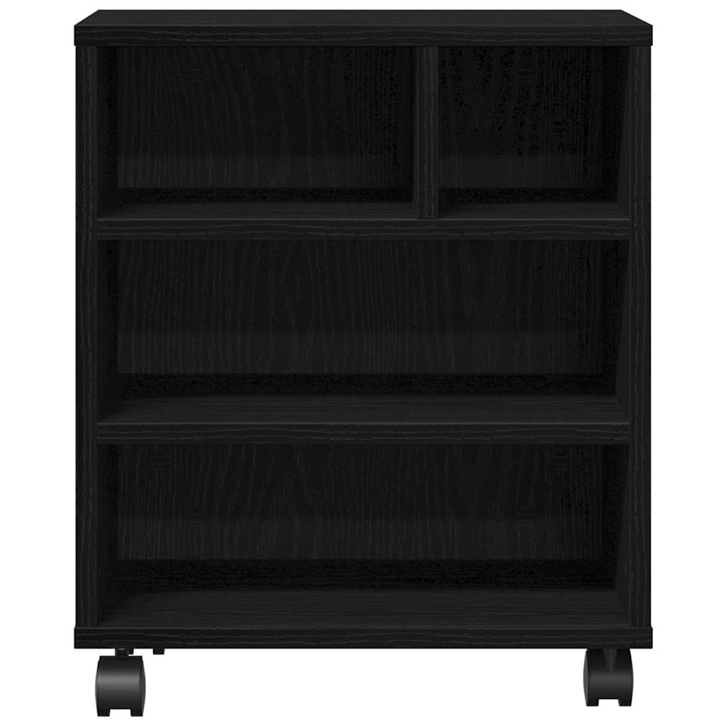 Skiverstativ Svart Eik 41 X 32 X 48 Cm Konstruert Tre
