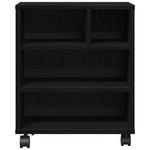 Skiverstativ Svart Eik 41 X 32 X 48 Cm Konstruert Tre