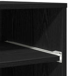 Skiverstativ Svart Eik 60 X 48 X 74 Cm Konstruert Tre