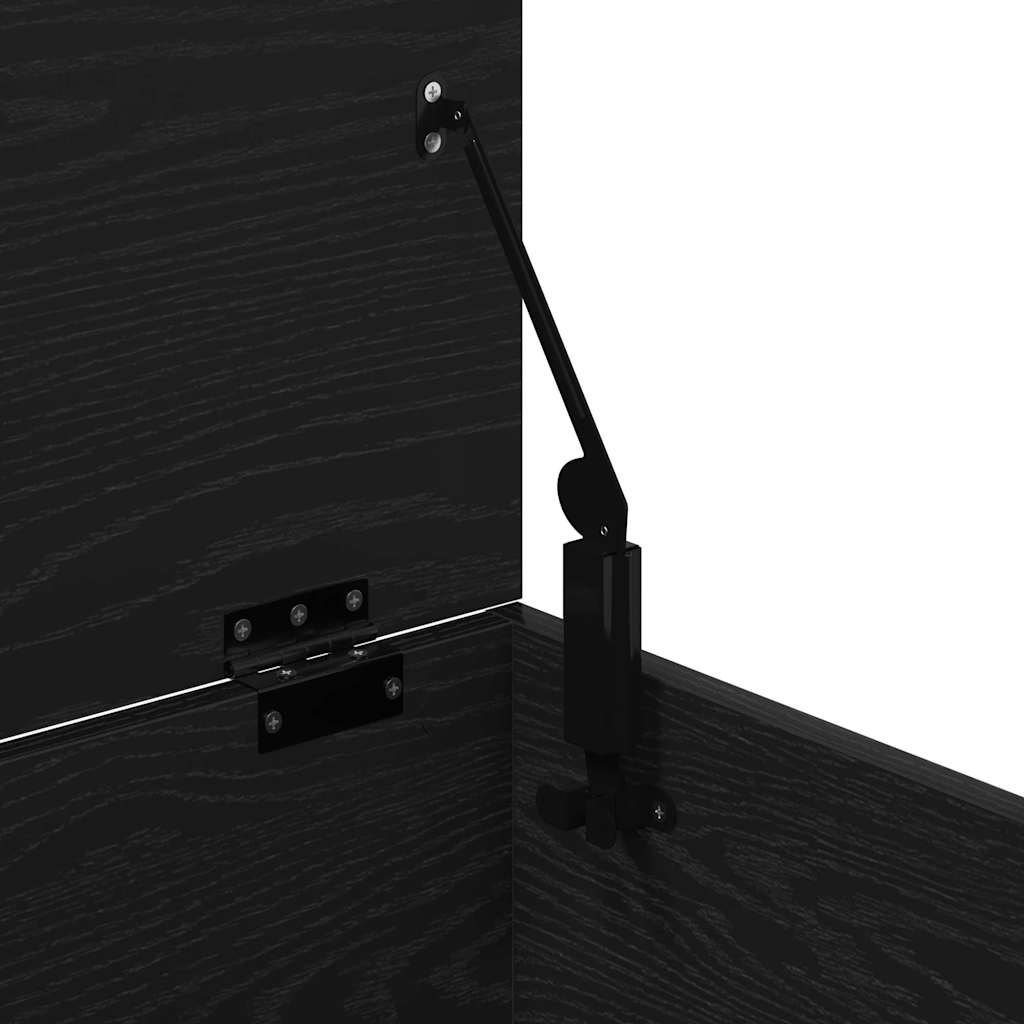 Lagringsboks Svart Eik 100 X 42 X 46 Cm Konstruert Tre