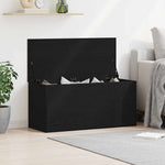 Lagringsboks Svart Eik 100 X 42 X 46 Cm Konstruert Tre