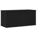 Lagringsboks Svart Eik 100 X 42 X 46 Cm Konstruert Tre