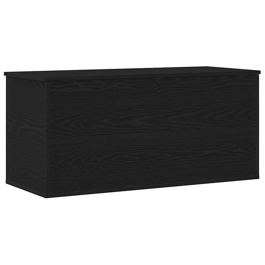 Lagringsboks Svart Eik 100 X 42 X 46 Cm Konstruert Tre