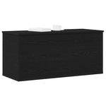 Lagringsboks Svart Eik 100 X 42 X 46 Cm Konstruert Tre