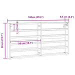 Visningsskap Artisan Eik 100 X 8,5 X 50 Cm Konstruert Tre