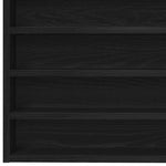 Visningsskap Svart Eik 100 X 8,5 X 50 Cm Konstruert Tre