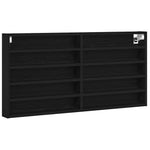 Visningsskap Svart Eik 100 X 8,5 X 50 Cm Konstruert Tre