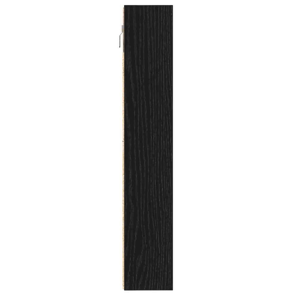Visningsskap Svart Eik 100 X 8,5 X 50 Cm Konstruert Tre