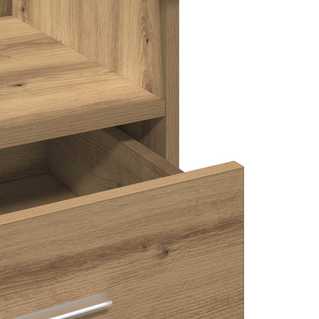 Podium Med Skuff Artisan Eik 55 X 55 X 107 Cm Konstruert Tre